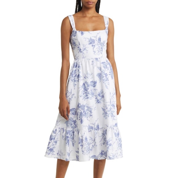 NEW Reformation Bucatini Dress Lupine 12 - Picture 8 of 15